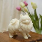 LARGE POMERANIAN DOG CANDLE