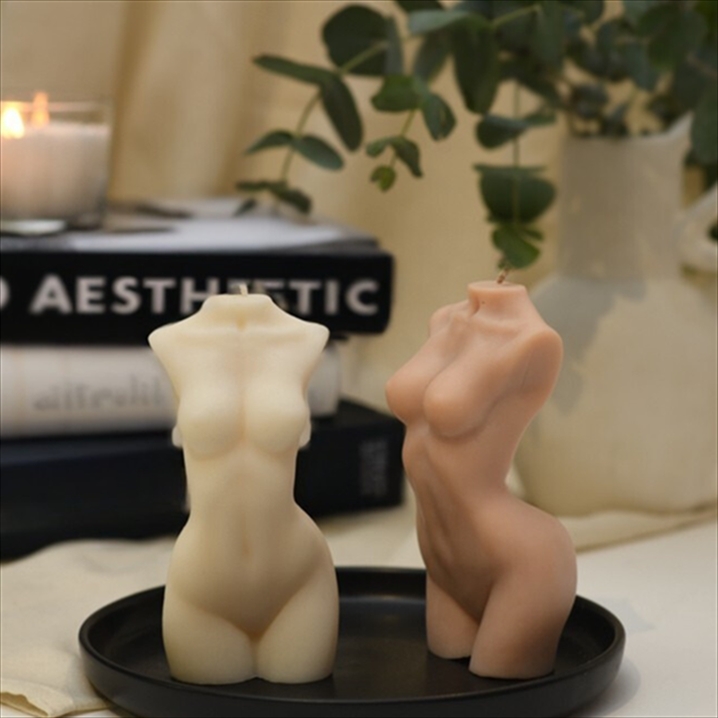CANDECBDYLWMN.jpg LARGE WOMAN BODY CANDLE - Image 1