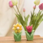 TWO COLOURS TULIP CANDLE