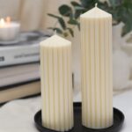 CLASSIC PILLAR CANDLES - SET OF TWO