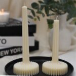 VASE COLUMN PILLAR CANDLE - SET OF TWO