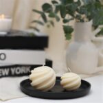TWIRL BALL CANDLE - SET OF TWO