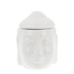BURNER BUDDHA 12X14CM WHITE