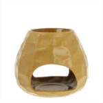BURNER SCENT CHISELLED OCHER 11X11X11CM